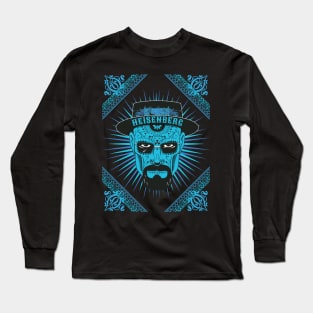 Heisenberg Skull in Blue Long Sleeve T-Shirt